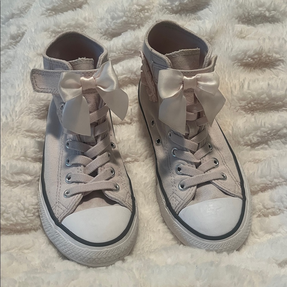 Stylish Pink High-Top Kids Sneakers